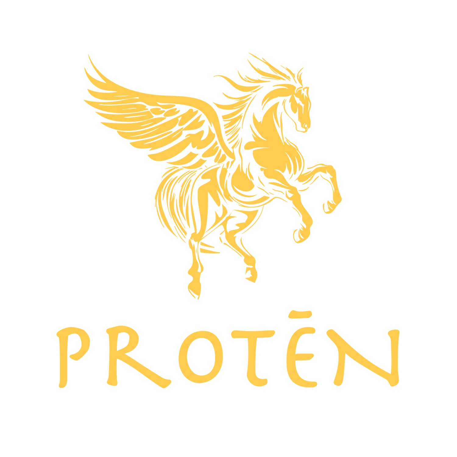 Proten_Pegasus with Text_Gold